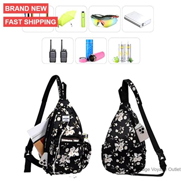 Water Repellent Sling Backpack Adjustable Strap Travel Sport Daypack main image 4